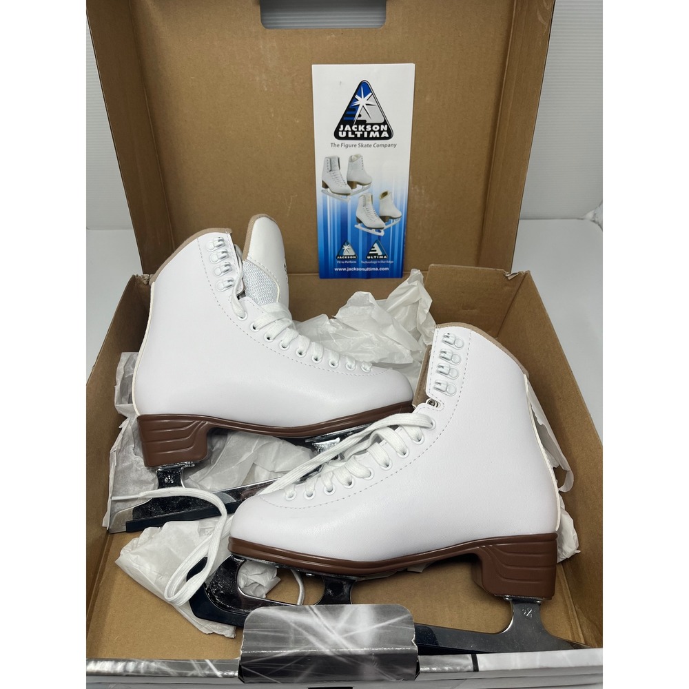 NEW Jackson Ultima Excel White Figure Skates JS1290 Mark II Blade Women Size 5 C
